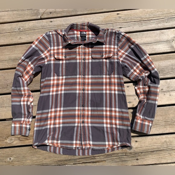 💛 Mens Small The North Face Flannel Shirt - Picture 1 of 6